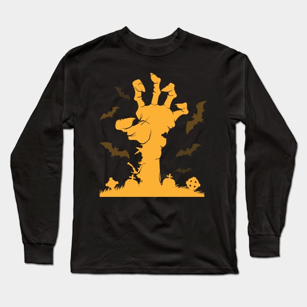 Zombies field Long Sleeve T-Shirt by Lazarino